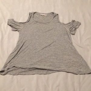 Grey off the shoulder top